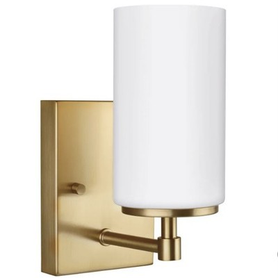 Generation Light. 4124601-848 Alturas 4.375 in. Satin Brass Wall Sconce Open Box