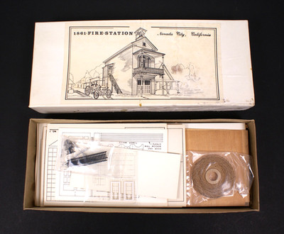 Historical Scale Structures Fire Station Nevada City, Kit No FS-18, NIB HO Scale