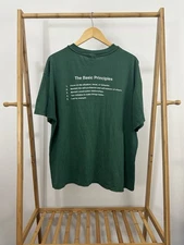VTG The Basic Principle Paper Thin Worn Microfibres Work WIP T-Shirt Size XL