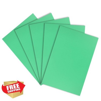 uxcell 8x12 Inch Green Corrugated Plastic Sheets 5pcs