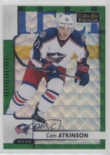 2017-18 O-Pee-Chee Platinum Emerald Surge 5/10 Cam Atkinson #129 0c3