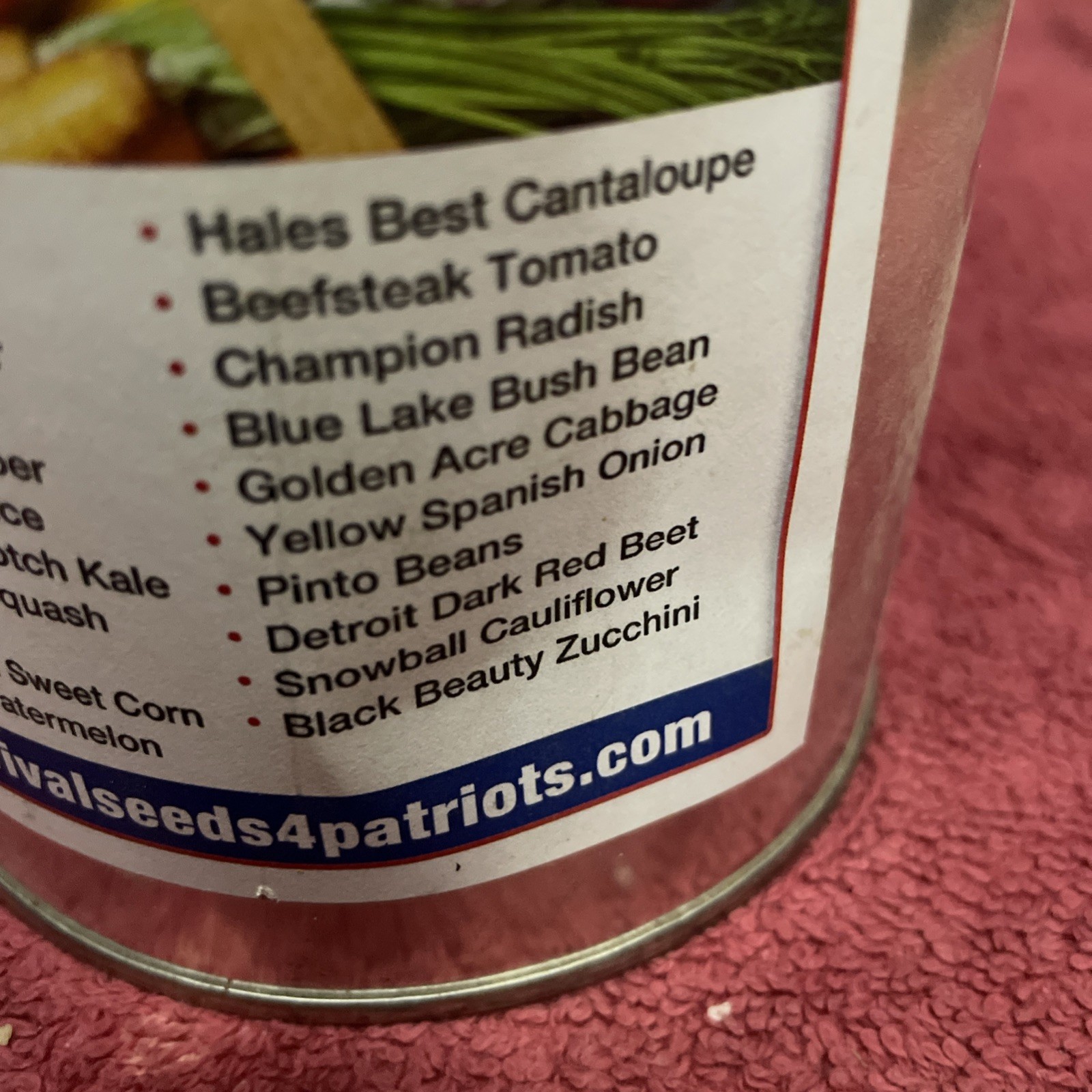 Liberty Seed Vault Survival Seeds 4 Patriots 22 Varieties