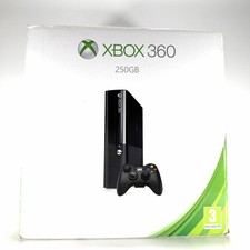 Console Microsoft Xbox 360 Slim E Nera 250 GB Kinect Box Scatola Originale