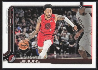 2025-26 Topps Anfernee Simons Portland Trail Blazers #123