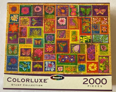 Rose Art 2000 Piece Puzzle Colorluxe Stamp Collection 2024 Factory