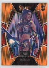 2022 Panini Select WWE Premier Level Orange Flash Prizm Cora Jade #121 Rookie RC