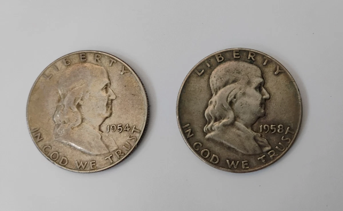 曾流通1958 年富兰克林半美元(1948-1963) | eBay