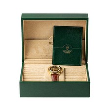 ROLEX 16518 Zenith Daytona 18k Yellow Gold w/ INVERTED 6 Black Dial Watch + BOX 16