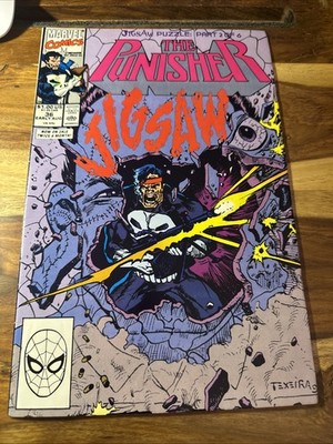 The Punisher #36 VF Marvel Comics 1990  Jigsaw Puzzle Part 2 High Grade NM