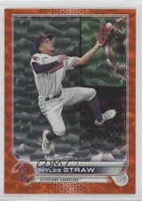 2022 Topps Series 2 Orange Foilboard 255/299 Myles Straw #654 s7f
