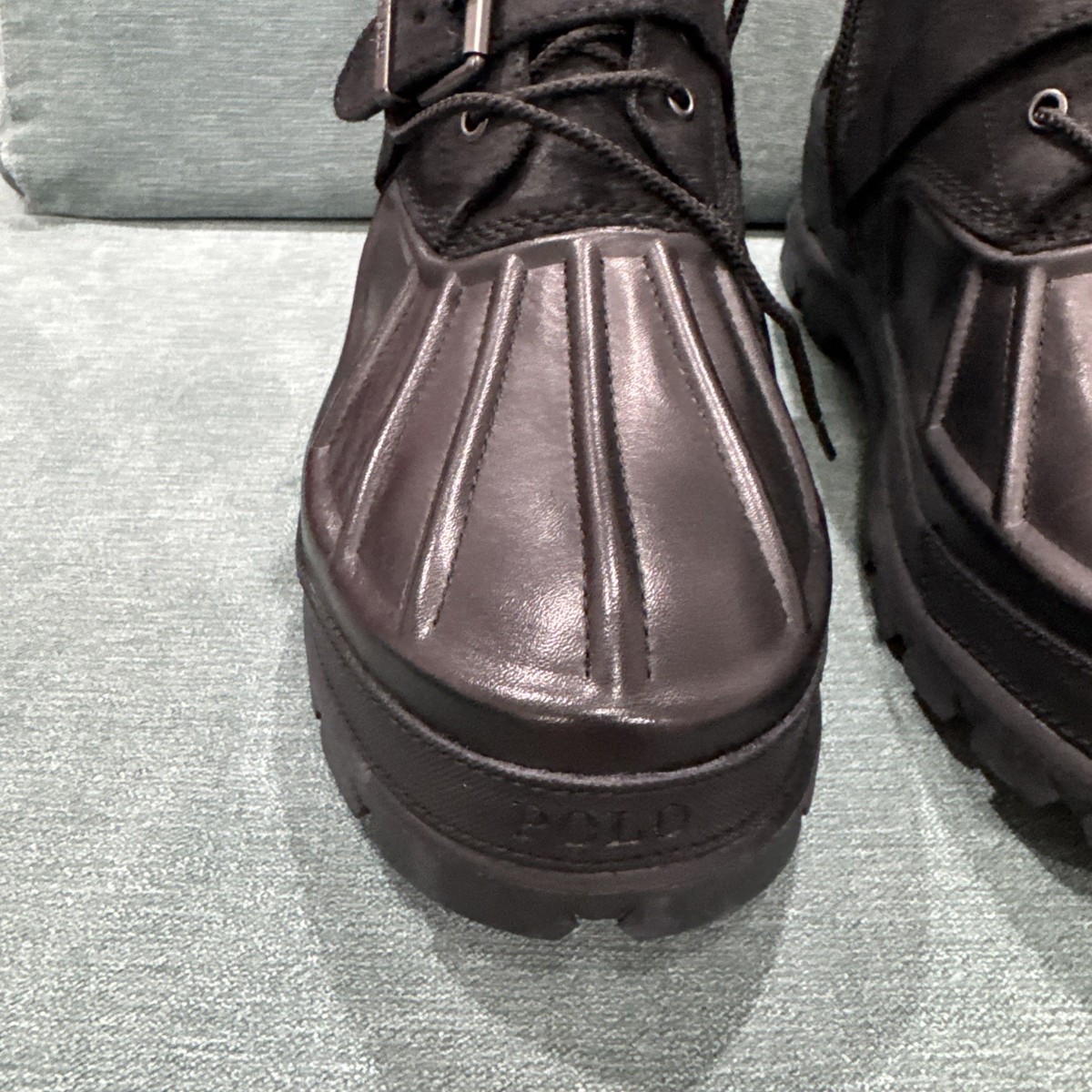Polo Ralph Lauren Oslo HydroGuard Waterproof Duck Boots Black Leather 9D Polo Ralph Lauren Oslo Waterproof Leather Hydroguard Boots  main image 4