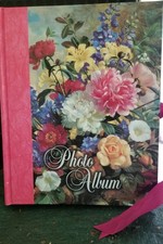 Victorian style Photo Album with floral artwork Old-fashioned Beautiful Artistry