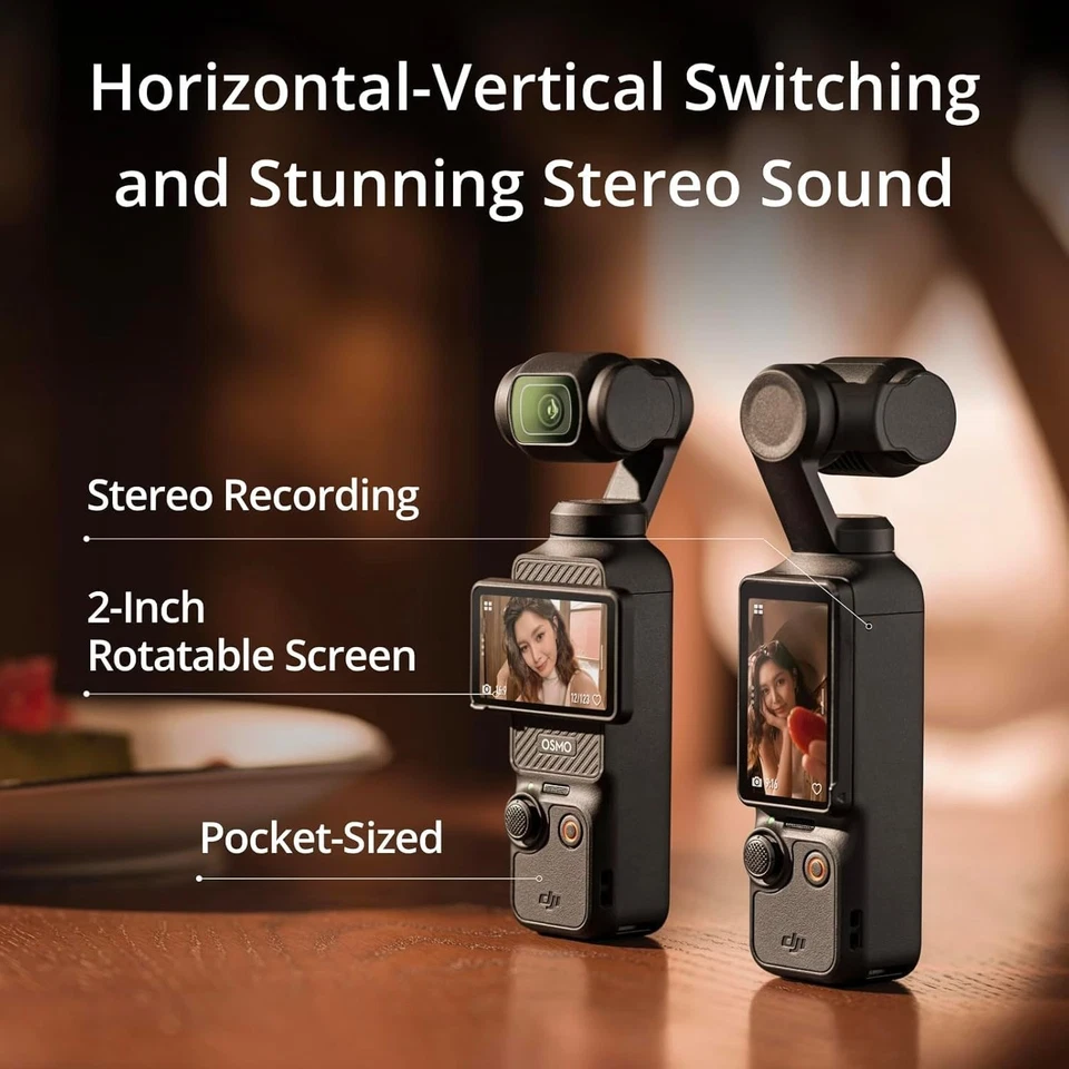 DJI Osmo Pocket 3 Creator Combo Mic Vlog Kamera Touchscreen - Bild 4 von 4