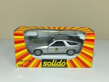 Vintage Solido Porsche 928 W/ Dome Light Die Cast Metal 1/43 France 1983