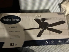 Harbor Breeze Flanagan 52" Indoor Ceiling Fan - Matte Black (open box)