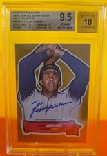 2024 Topps Archives Fergie Jenkins #68AA-FJ Gold FoilBoard '68 All-star Auto /50