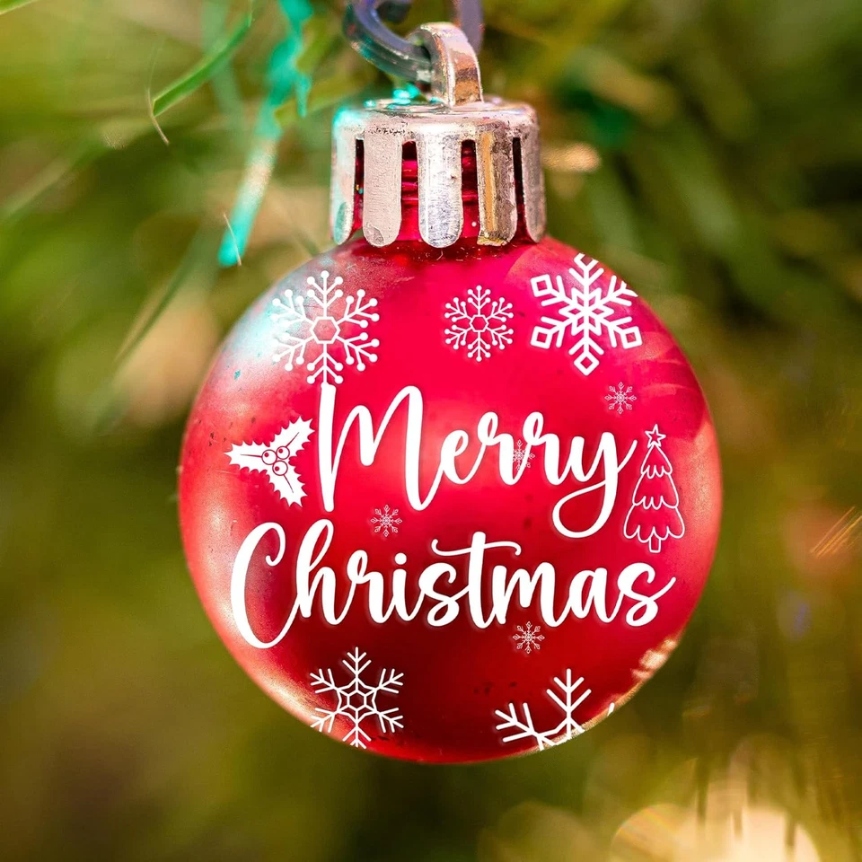 Transferencias de Navidad para manualidades - 10 piezas letras blancas números UV DTF Stic Foto 4 de 4