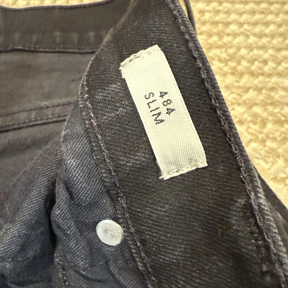 J. Crew Black Denim 484 Slim Fit Jeans Men’s Size 31/30 EUC - Image 4 of 4