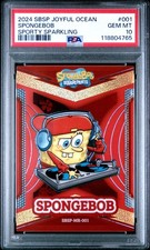2024 WONDERCARD SPONGEBOB SQUAREPANTS TREASURE SERIES-SPORTY SPARKLING 1 SPONGEB