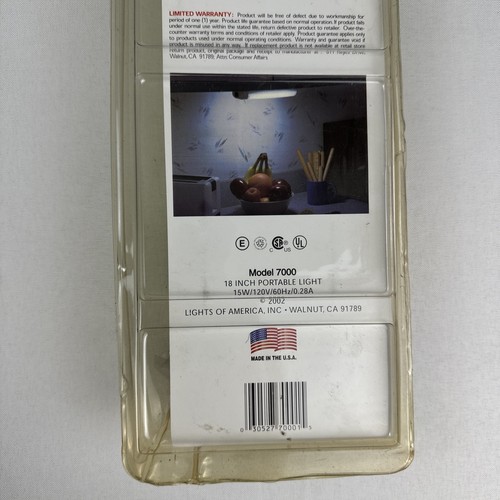 Lights Of America Portable Under Cabinet Fixture 18” 7000 E - New Old Stock - Picture 9 of 9