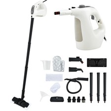 Multipurpose 1400W Pressurized Steam Cleaner Mop W/ 17 Pieces Accessories Gray