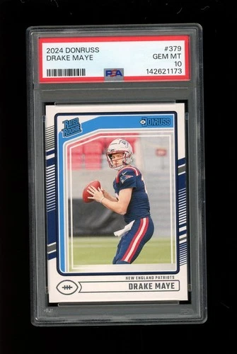 2024 Panini Donruss #379 Drake Maye RC Rookie Patriots PSA 10