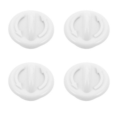 4 Pcs Cooler Drain Plug Kit Threaded Freezer Screw Caps Hole Replacement