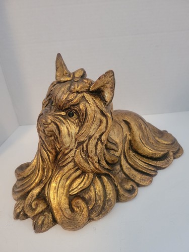 KAY FINCH #831 Blattgold handbemalt Yorkshire Terrier / 60er Jahre / Hundefigur - Bild 12 von 18