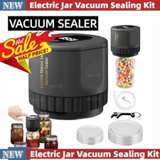 Mason Genie Vacuum Sealer 80kPa Mason Jar Vacuum Sealer USB Charge Electric New