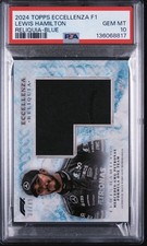 2024 Topps Eccellenza Formula 1 F1 Lewis Hamilton Reliquia Patch Blue /49 PSA10