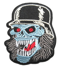   GRIM REAPER WITH HELMET VEST JACKET CLOTHING EMBROIDERED IRON / SEW ON PATCH