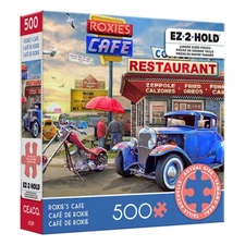500 Extra Large Piece Jigsaw Puzzle for Adults - Roxies Cafe Design