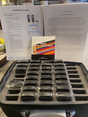QOMO Q-Click QRF600 Audience Response System 27+1 Remotes Full Kit Setup W/ Case