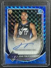 JOHN TONJE 2025-26 BOWMAN CHROME ROOKIE AUTO BLUE GEOMETRIC REFRACTOR RC 48/150