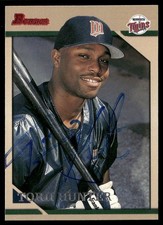 Torii Hunter 1996 Bowman Minnesota Twins On Card AUTO RC ROOKIE #111. rookie card picture