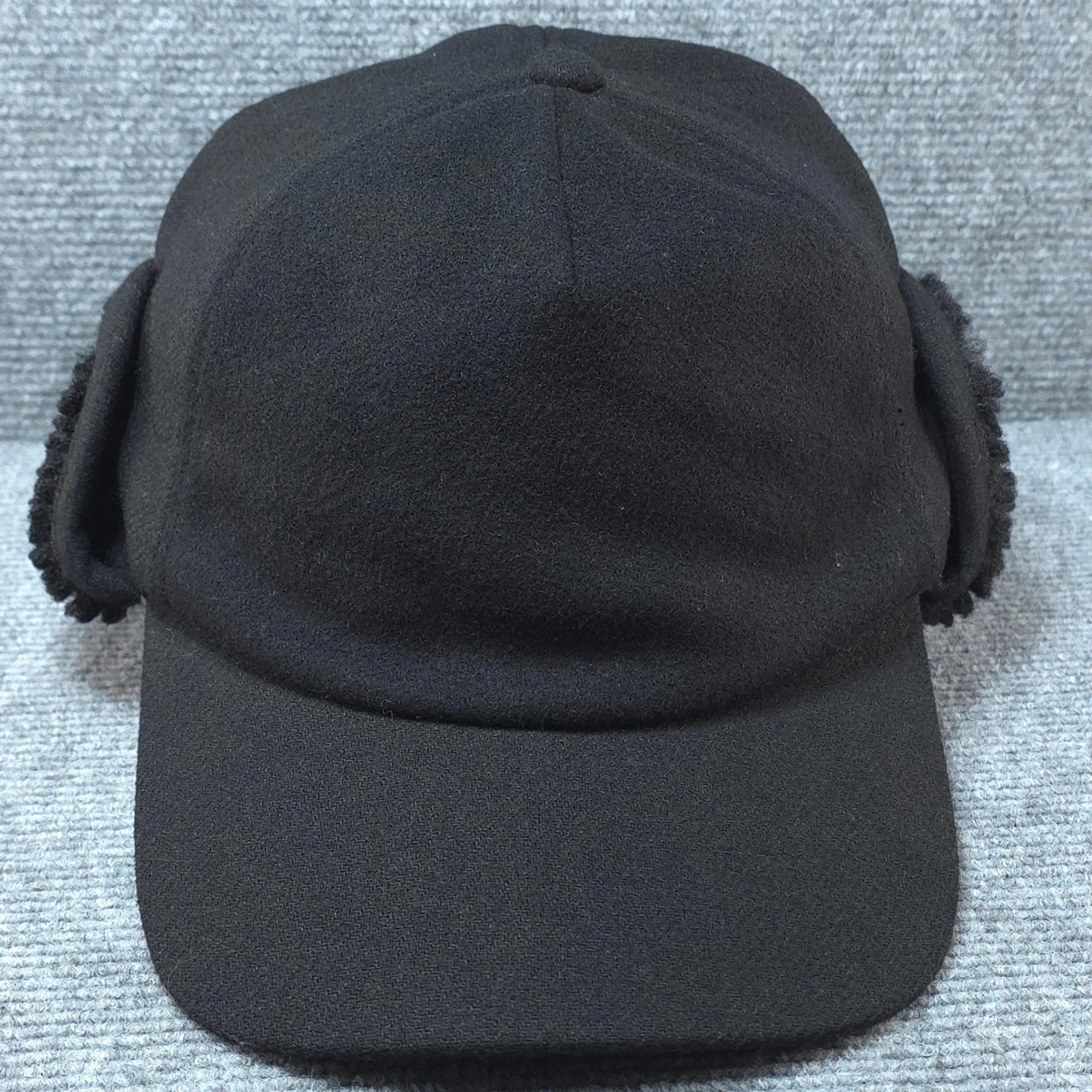 UGG Trapper Hat Cap Mens Medium Black Ear Flap Sherpa Winter Ski Outdoor Warm
