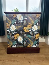 Wooden Cabinet Up Cycled Drinks Cupboard Storage Unit with Shelves
