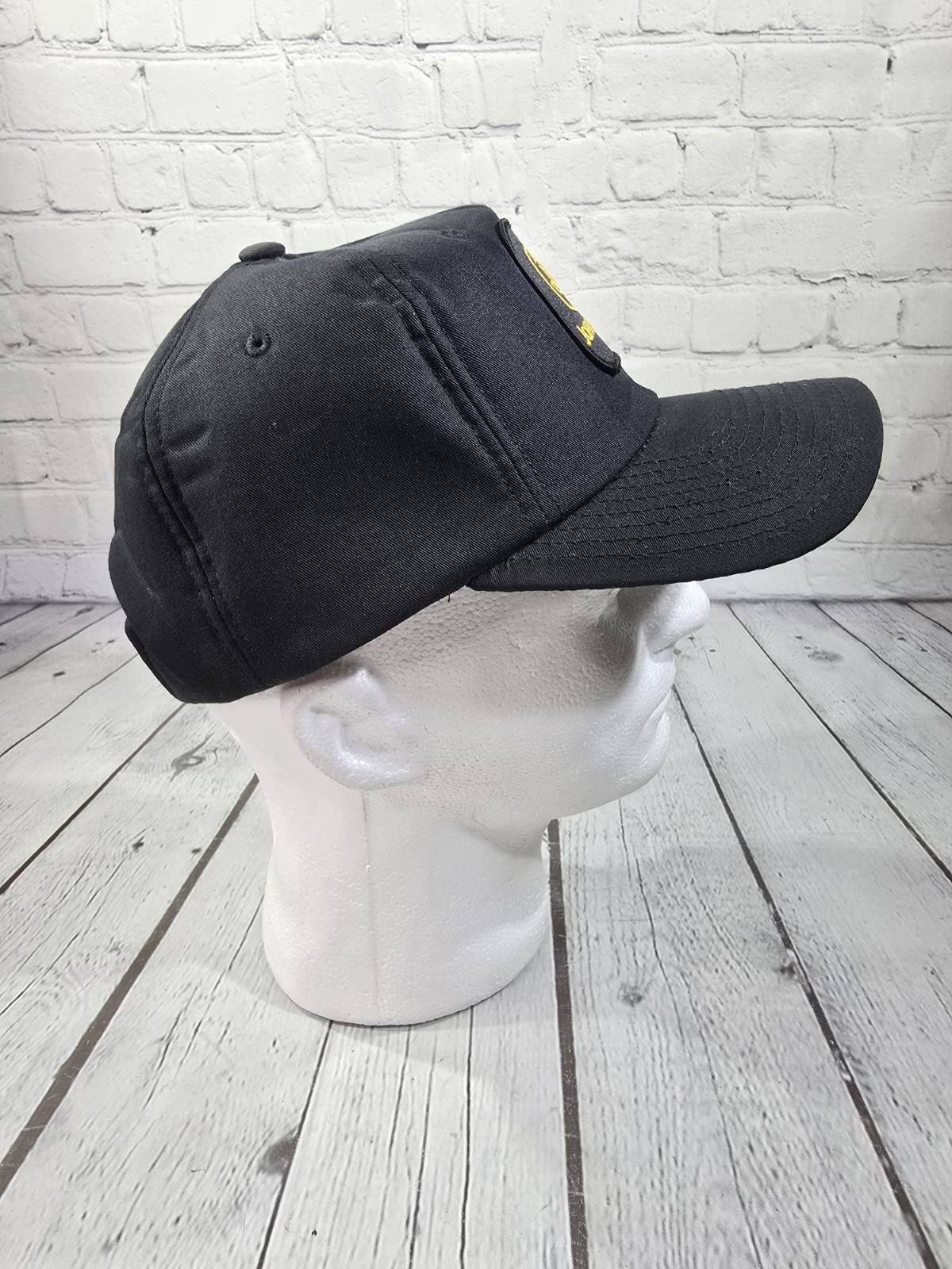 John Deere Black Logo Patch SnapBack Hat Cap Made… - image 4