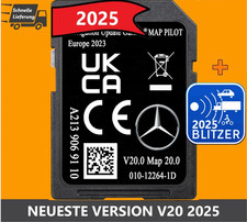 SD KARTE f&uuml;r MERCEDES GARMIN MAP PILOT V20 A2139069110 NTG5 STAR2 EUROPA