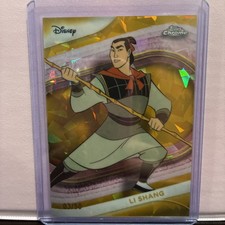2025 Topps Chrome Disney #41 Li Shang Gold Wave Refractor /50 Mulan