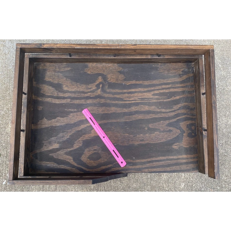 复古 XLarge 狗床 实木 高架 铁轨 午间床 平台腿 冬季 32x21 — 第 3/4 张图片