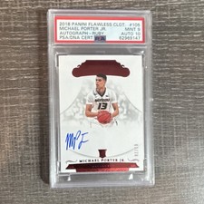 Panini 2018-19 Flawless Ruby Auto Michael Porter Jr. #105 Missouri Tigers