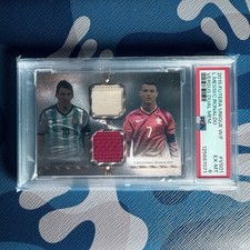 Lionel Messi & Cristiano Ronaldo 2015 Futera Unique World Cup Game Worn Jersey