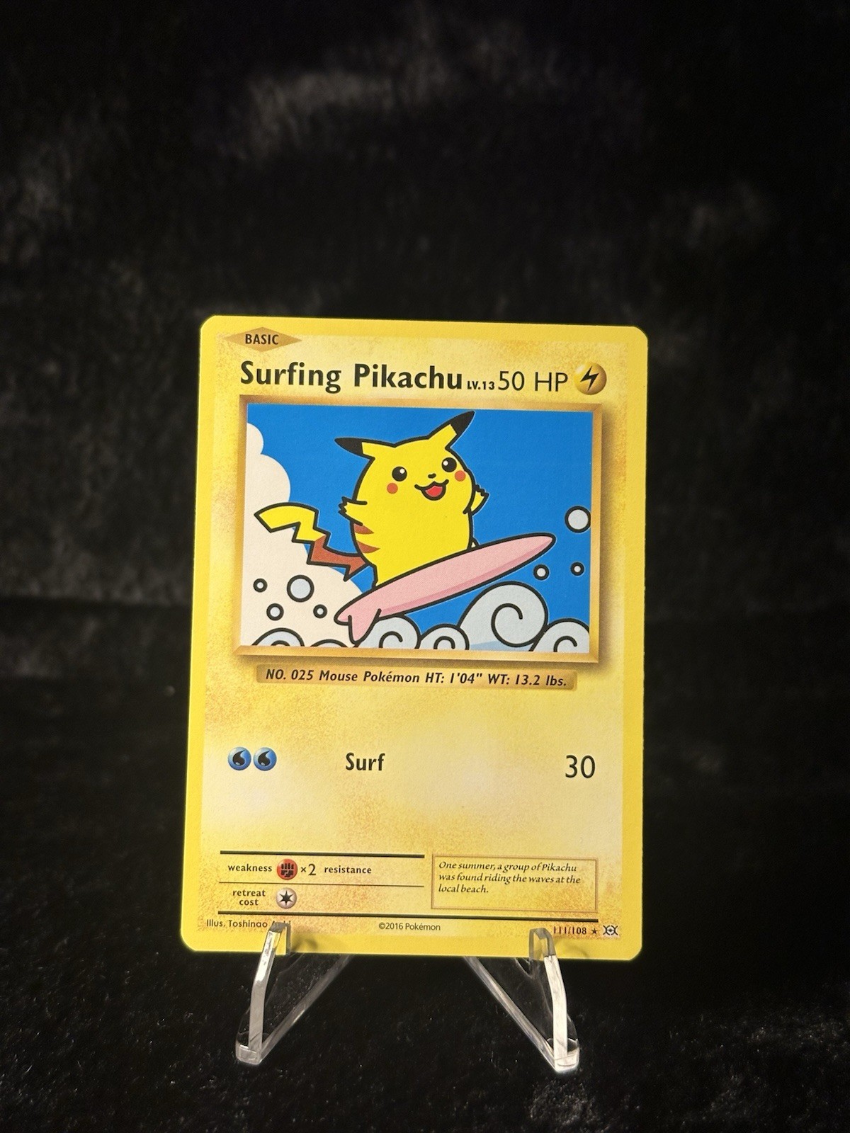 Surfing Pikachu 2016 XY: Evolutions #111/108 Base (Secret) Price