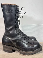 Vintage WESCO Highliner 13” Lineman Steel Toe Work Boots Size 12 E Made In USA