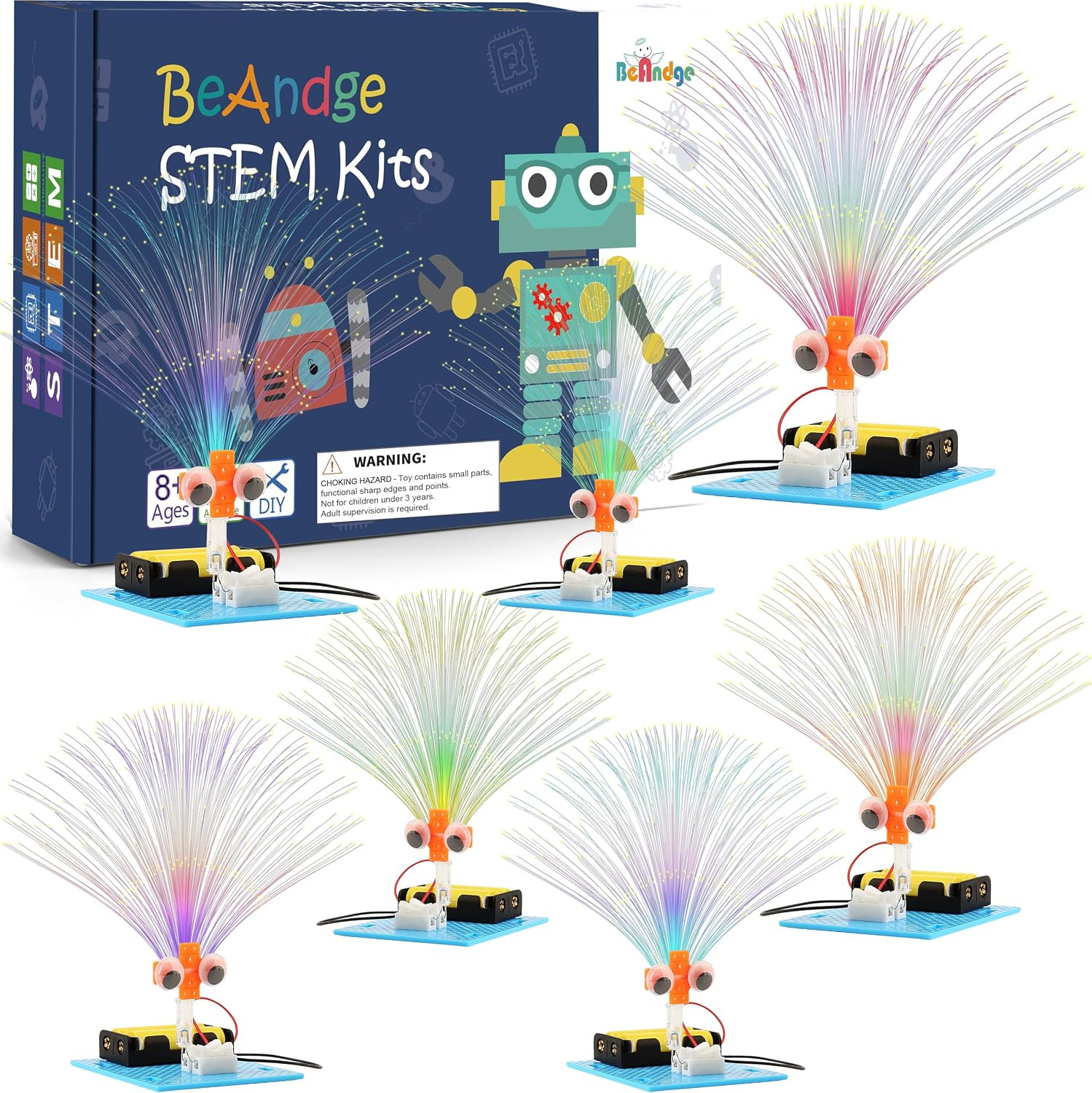 7-Pack STEM Science Kits for Kids - Educational Classroom Crafts