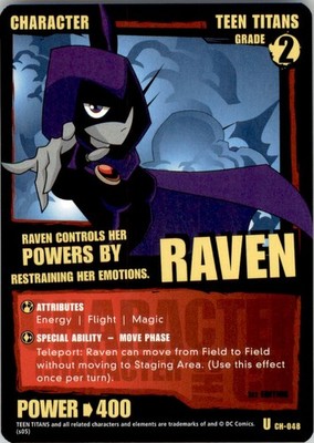 2005 Teen Titans CCG 1st Edition Raven DC Comics