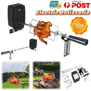Electric Grill Portable Automatic Rotation Barbecue Outdoor Camping BBQ Holder
