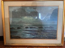 Quadro Olio su tela di Mario Illusi in arte Millus, artista livornese