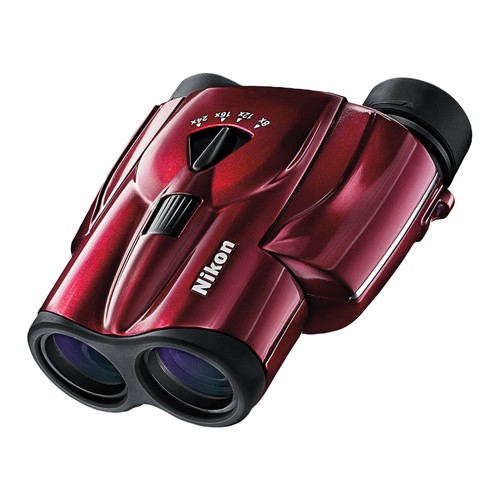 Nikon 8-24x25 Aculon T11 Zoom Binoculars Refurbished (Red)